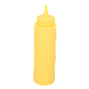 Dispensador salsa 12 oz para apretar color amarillo - Browne