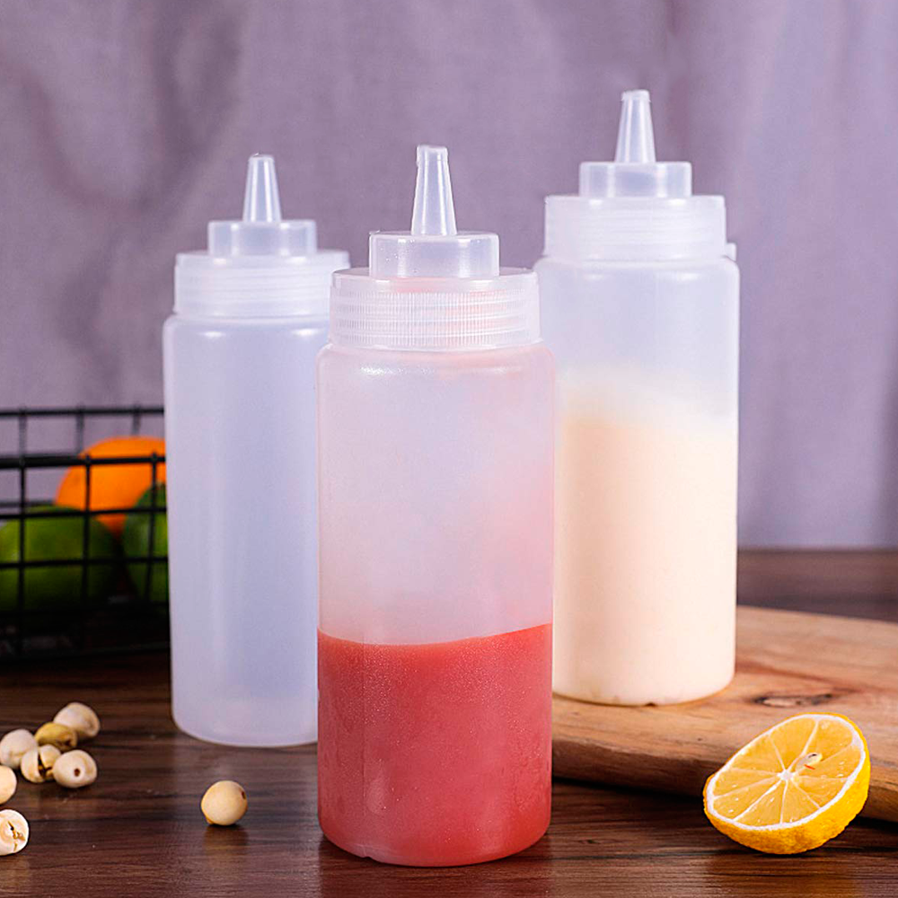 Botella Dispensadora de salsas transparente de 709 ml - Browne