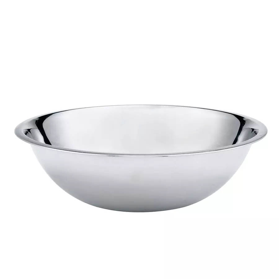 Bowl para mezclar 3 qt 25cm de diam. borde enrollado, pulido espejo - Browne