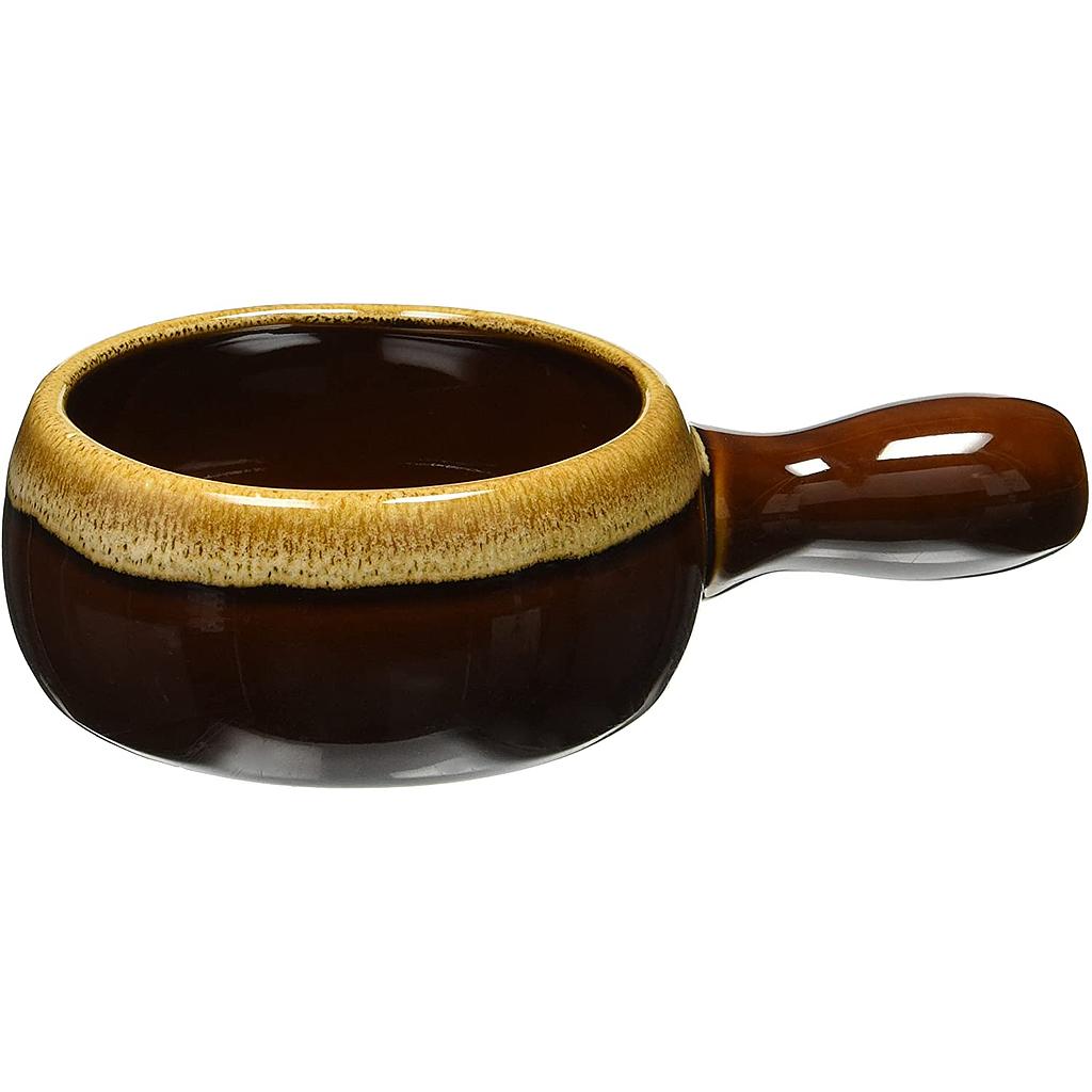 Bowl 12 oz con asa para crema de cebolla en porcelana - Browne