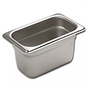 Recipiente para mesas de vapor 1/9 10 cm 1.0 lt inox ( Azafate ) Browne Halco