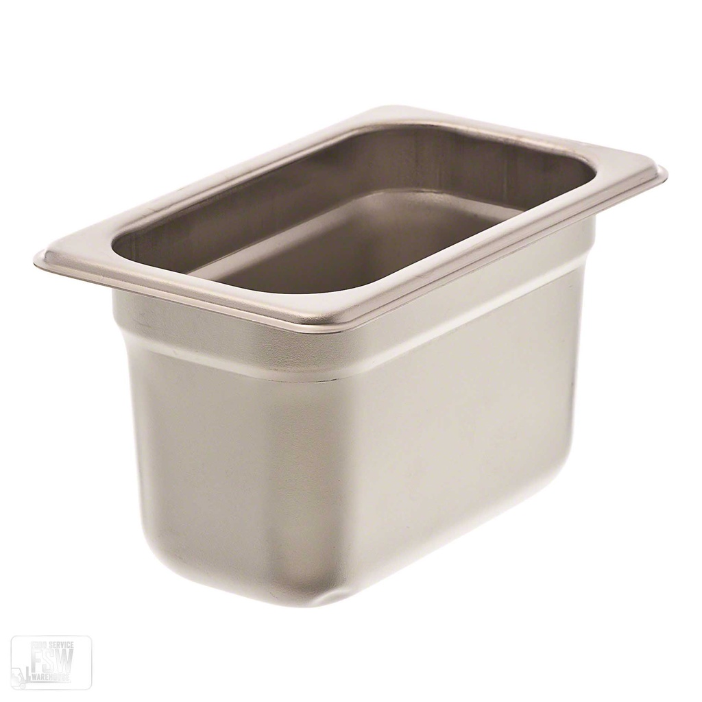 Recipiente para mesas de vapor ( Azafate) 1/9 10 cm 1.0 lt inox - Browne