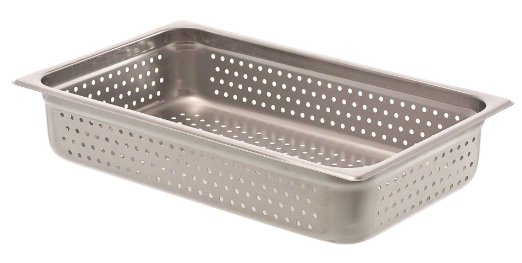 Recipiente perforado para mesas de vapor 14 lt 10 cm inox (azafate)  - Browne