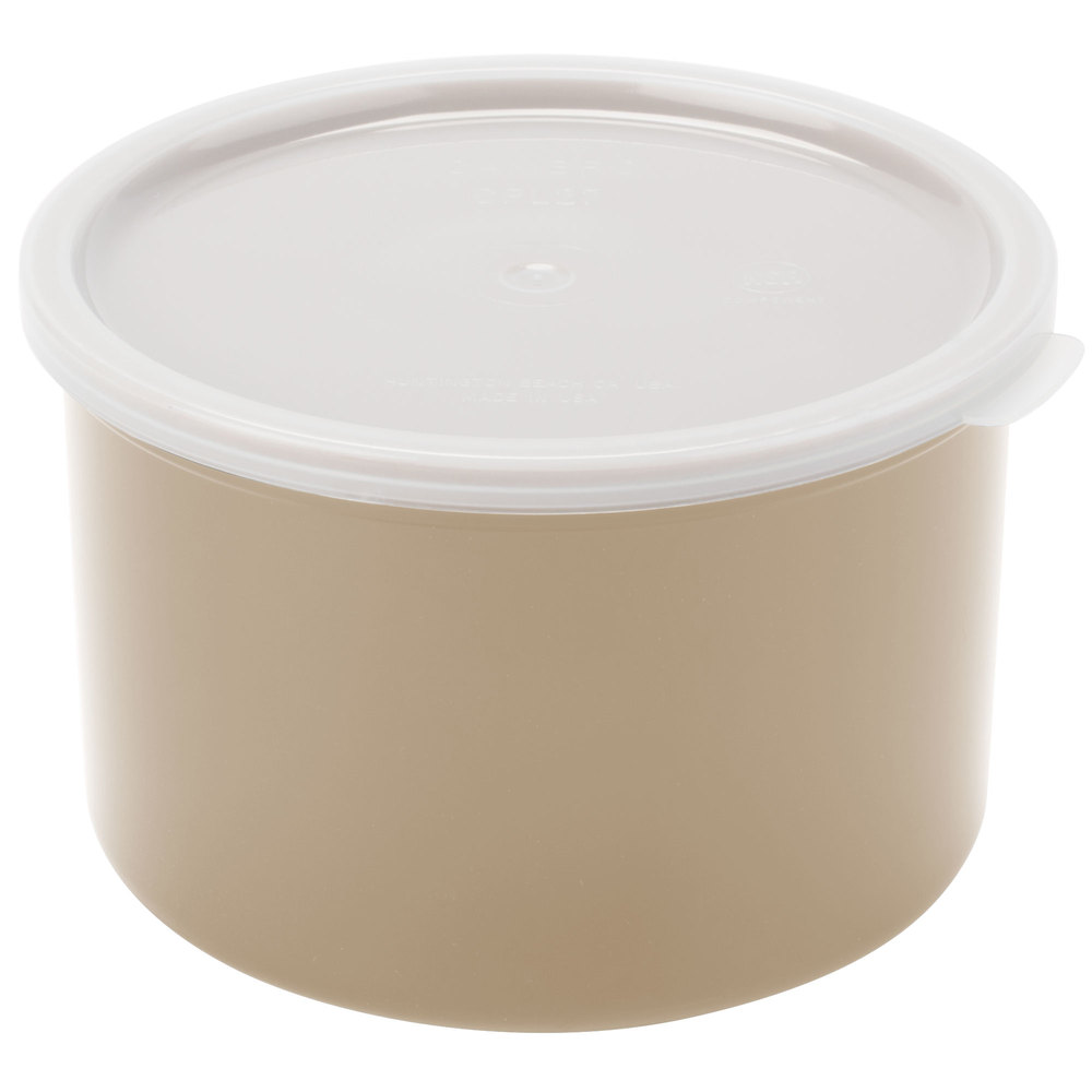 Tarro con tapa almacenar alimentos 1.4lt beige - Cambro USA