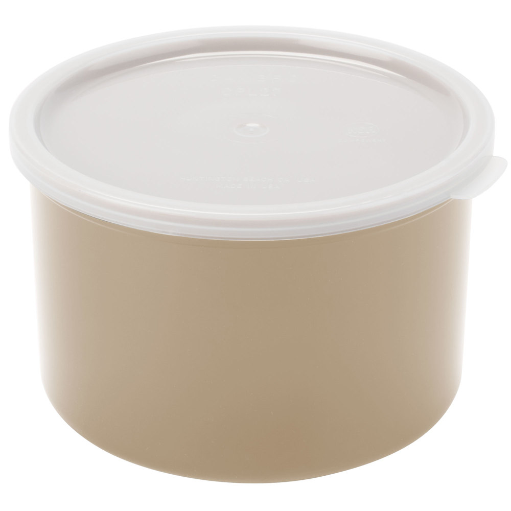 Tarro con tapa almacenar alimentos 1.4lt beige - Cambro
