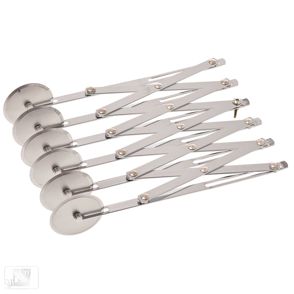 Cortador masa expandible 6 ruedas en acero inoxidable - Browne