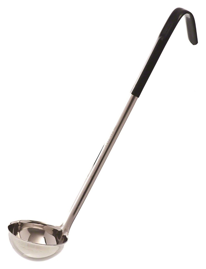 Cucharón 4 oz con mango negro aislado - Browne