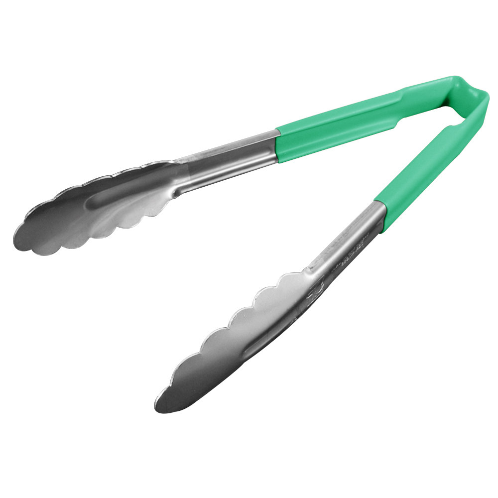 Pinza utilitaria mango verde antimicrobial 24.1 cm inox - Vollrath