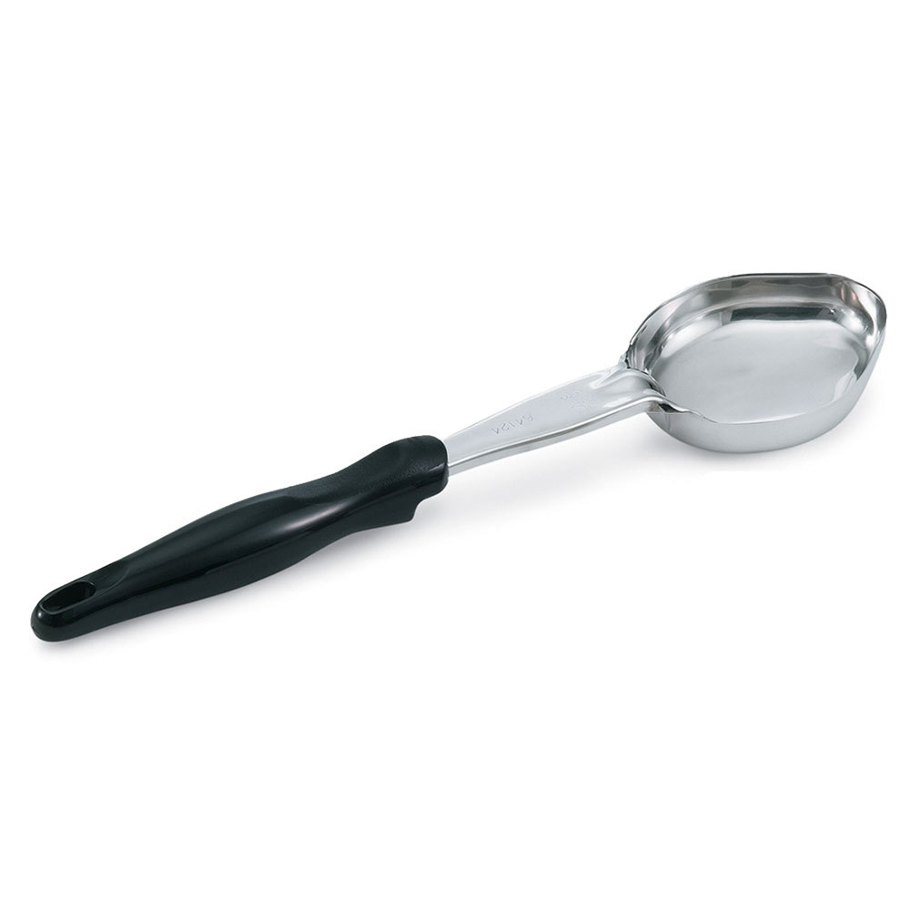 Cucharon porcionar ovalado 6 oz inox mango negro - Vollrath