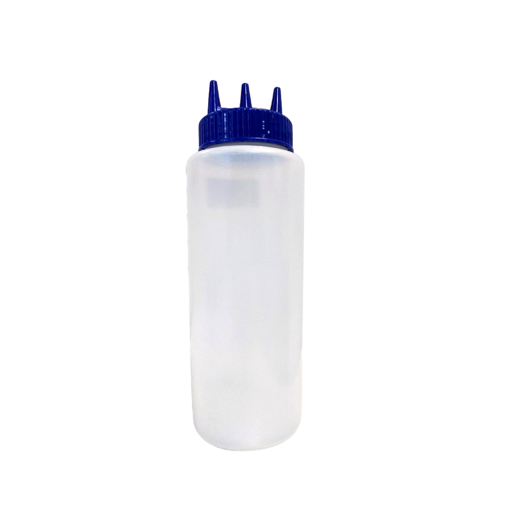 Botella flexible 3 boquillas Azul  32 oz o 1000ml - Vollrath