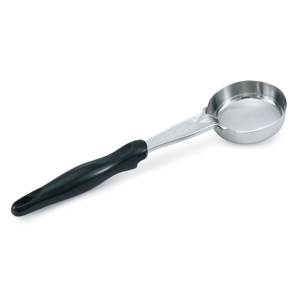 Cucharon porcionar ovalado 3 oz inox mango negro - Vollrath