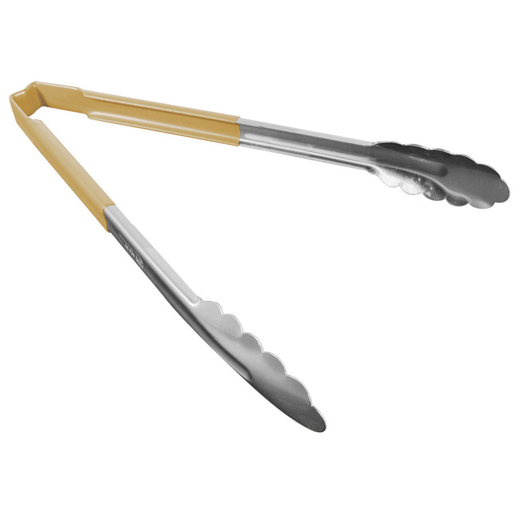 Pinza utilitaria mango beige antimicrobial 30.5 cm inox - Vollrath