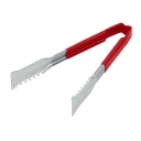 Pinza utilitaria agarre especial mango rojo antimicrobial 24.1 cm inox - Vollrath
