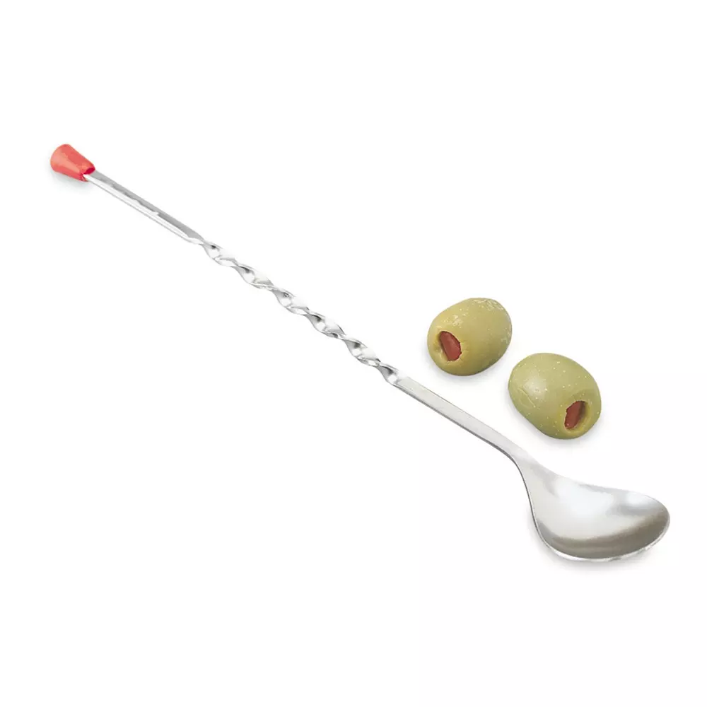 Cuchara para bar 30 cm con punta de plástico en acero inoxidable - Vollrath
