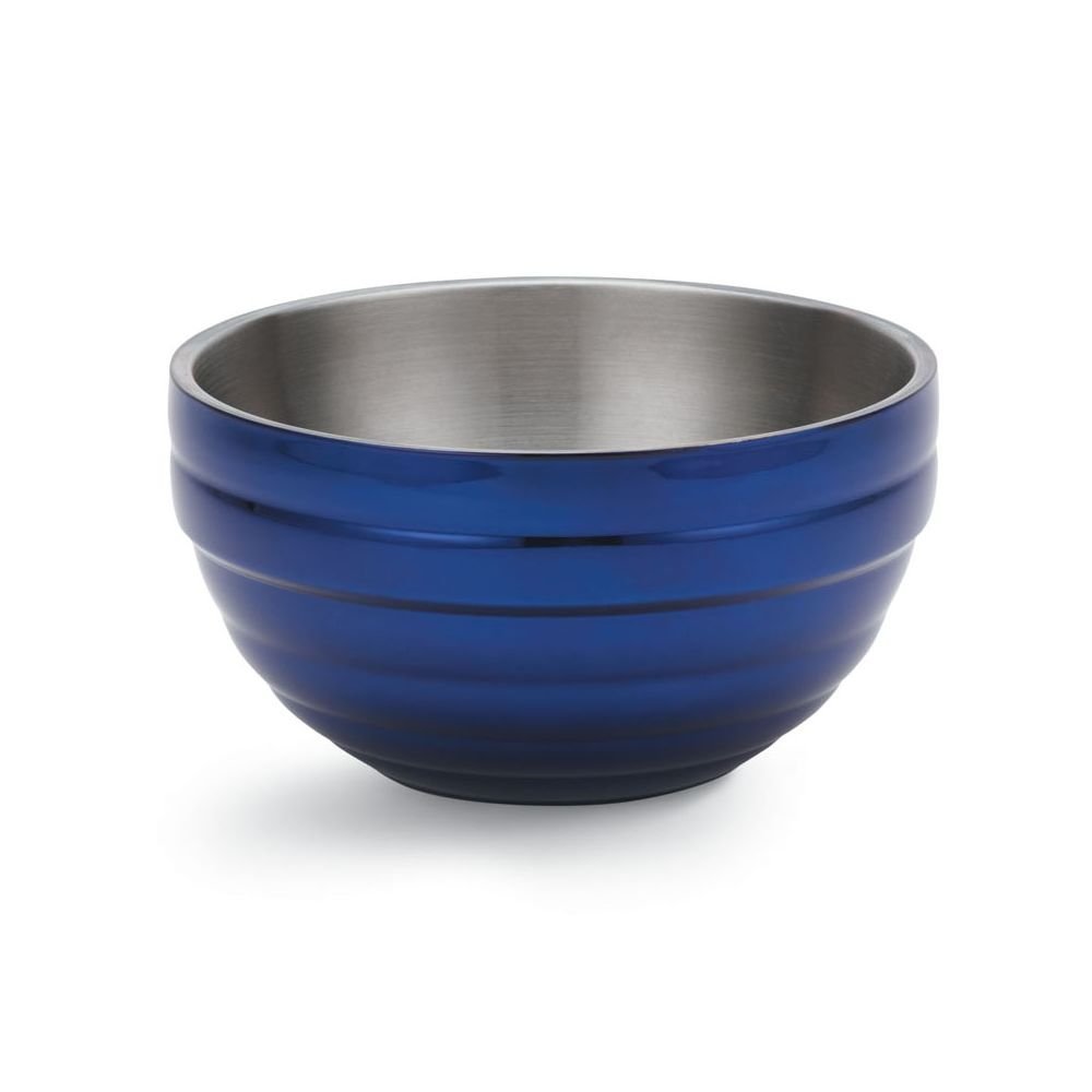Tazon redondo 1.6 lts aislado doble pared azul inox (Outlet) - Vollrath