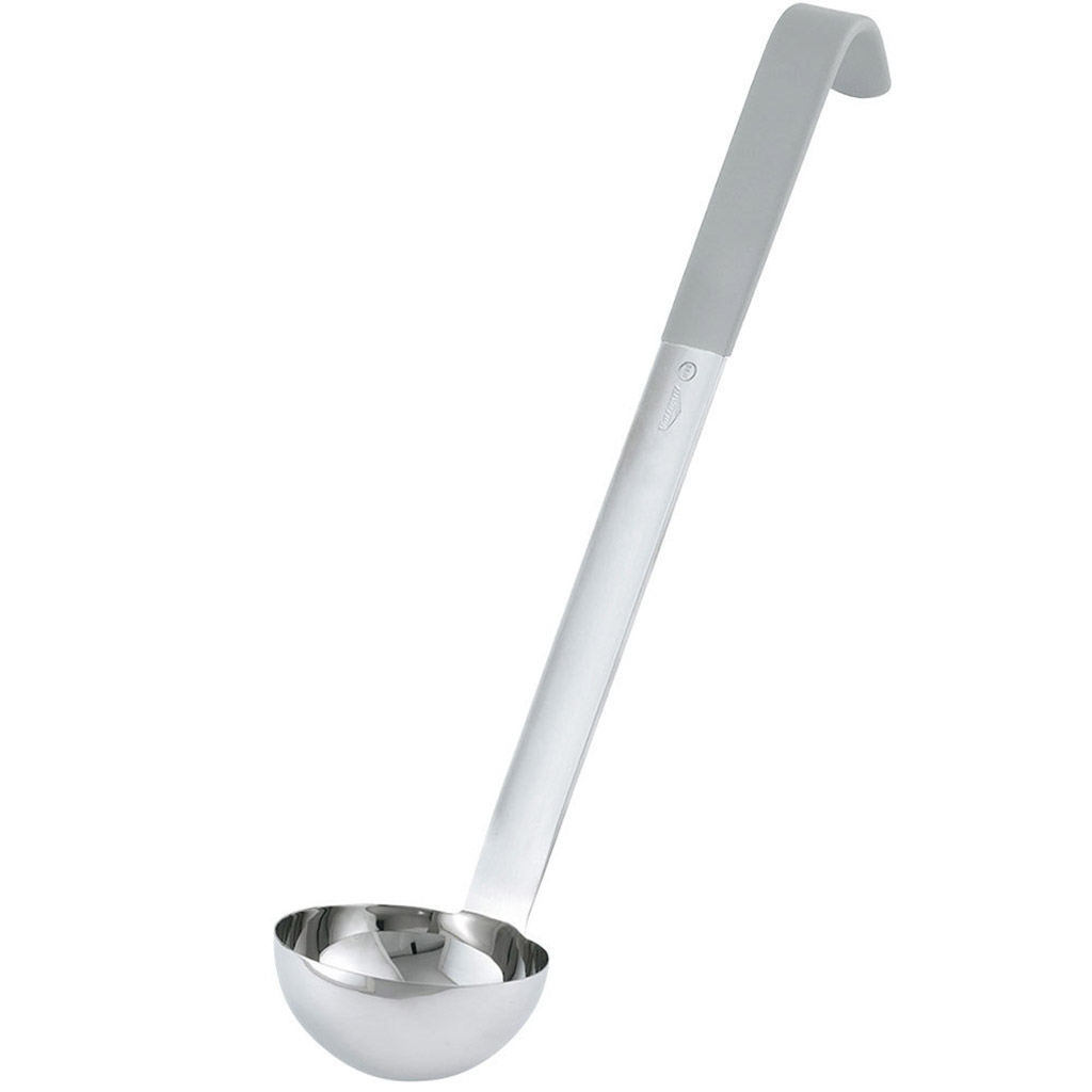 Cucharon porcionar 4 oz mango gris antimicrobial inox - Vollrath
