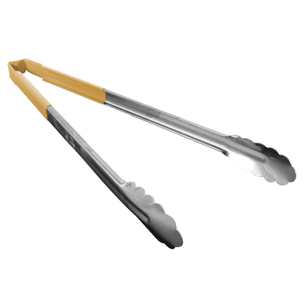 Pinza utilitaria mango beige antimicrobial 40.6 cm inox - Vollrath
