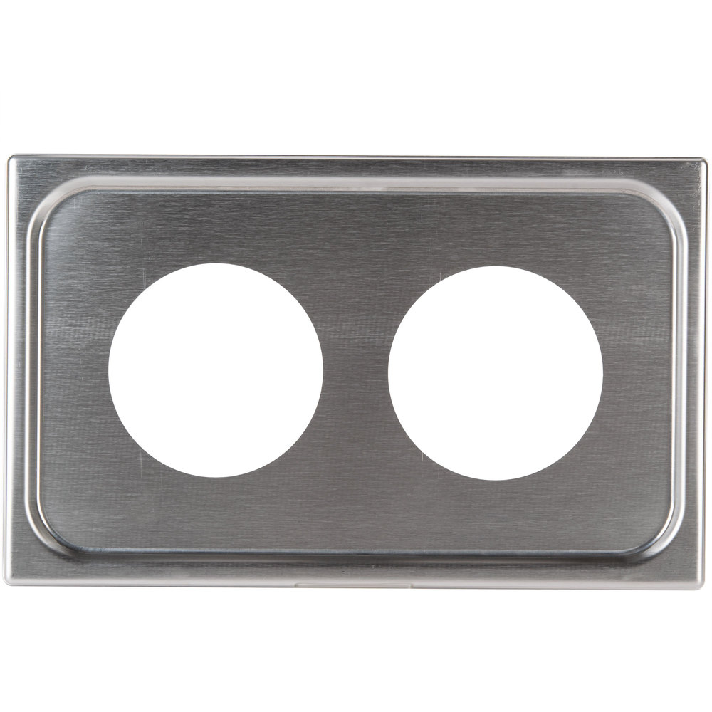 Placa adaptadora baño maria 2 orificios inox - Vollrath