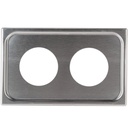 Placa adaptadora baño maria 2 orificios inox - Vollrath