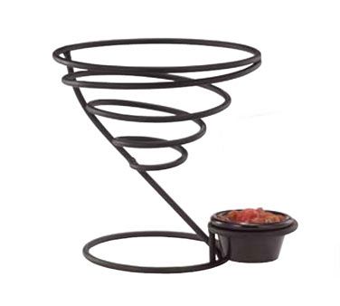 Canastilla de alambre negra grande c/ soporte para ramekin - Vollrath