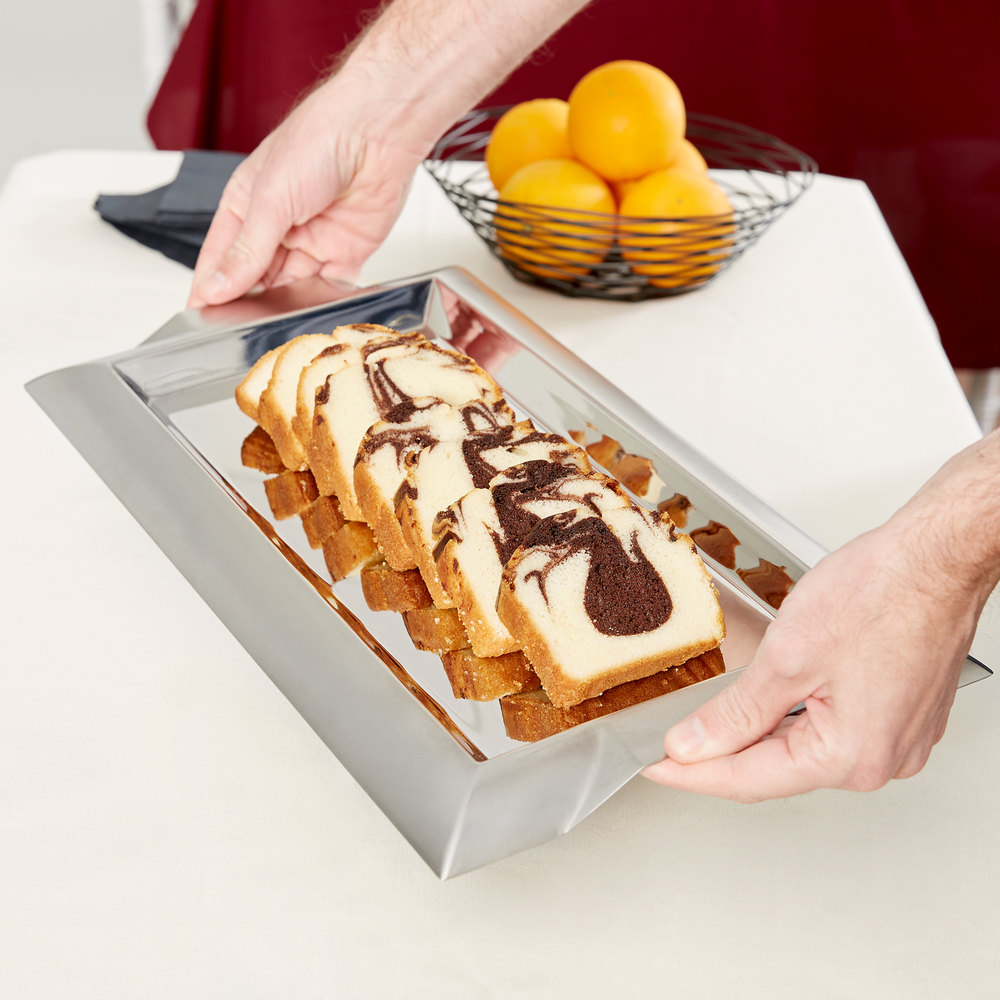 Bandeja rectangular para servir 45x25 cm en acero inoxidable - Vollrath