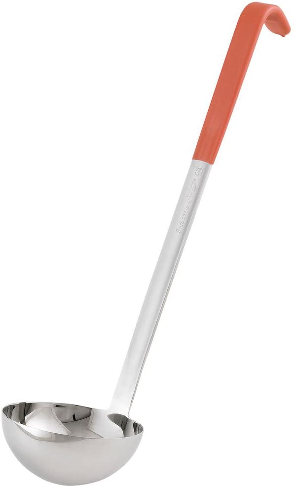 Cucharon porcionar 8 oz mango naranja inox - Vollrath