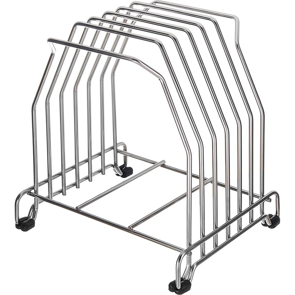 Organizador de tablas cromado - San Jamar