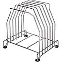 Organizador de tablas cromado - San Jamar