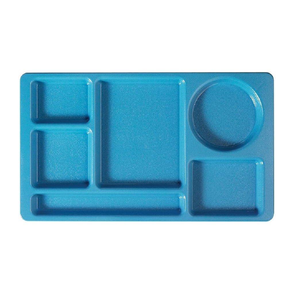 Bandeja de compartimentos 2 x 2 en policarbonato, color cerceta - Cambro USA