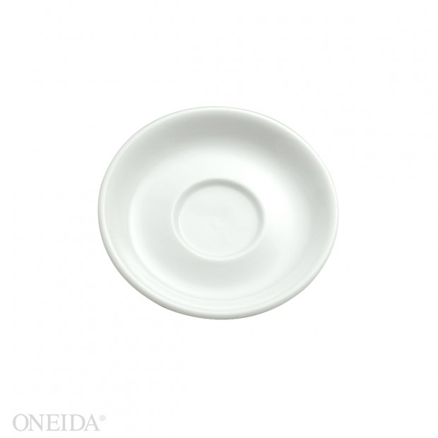 Plato taza espresso porcelana 10.8 cm blanco brillante (Outlet) - Oneida
