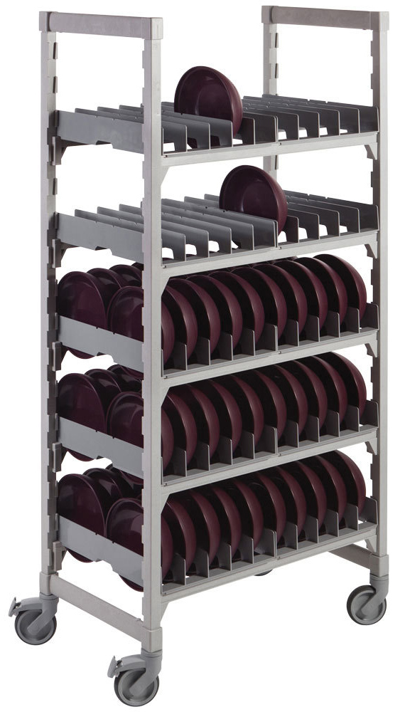 Estante premium móvil de 21"x36"x75" para secado de domos capacidad 100 domos - Cambro USA