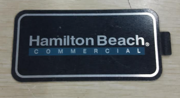NAMEPLATE - 950 MIXER - Hamilton Beach