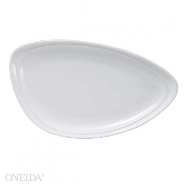 Plato triangular porcelana fina 25 cm mood (Outlet) - Oneida