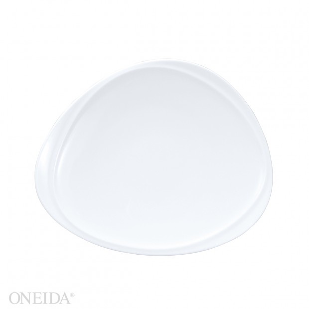 Plato triangular porcelana fina 23.4 cm mood (Outlet) - Oneida