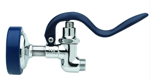 Valvula de pulverizacion azul con cara de pulverizacion de alto caudal - T&S
