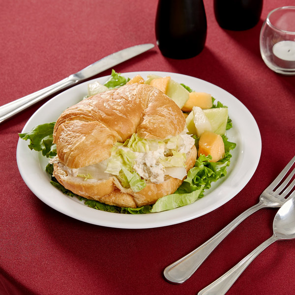 Plato Llano Blanco Ala Angosta de Vidrio Templado, 23.5cm-Hoteliere-Arcoroc