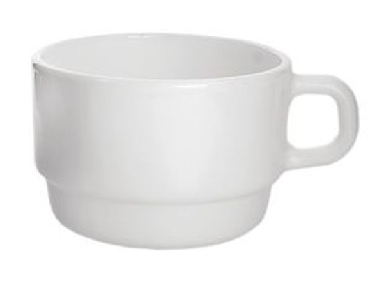 Taza Blanca de Vidrio Templado Restaurante, 6¼ oz - Arcoroc