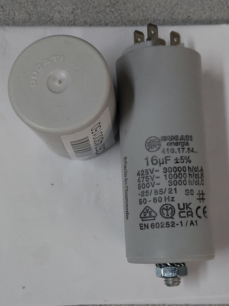 Capacitor 16mfd 220/50 - Cattabriga