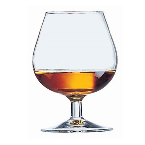 Copa Degustación Brandy - Coñac de Vidrio Templado, 8 1/4 oz - 11.2 x 8.2 cm - Arcoroc