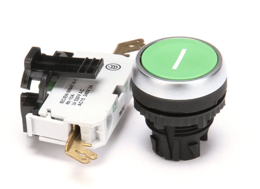 Conj.boton pulsador verde - Robot Coupe