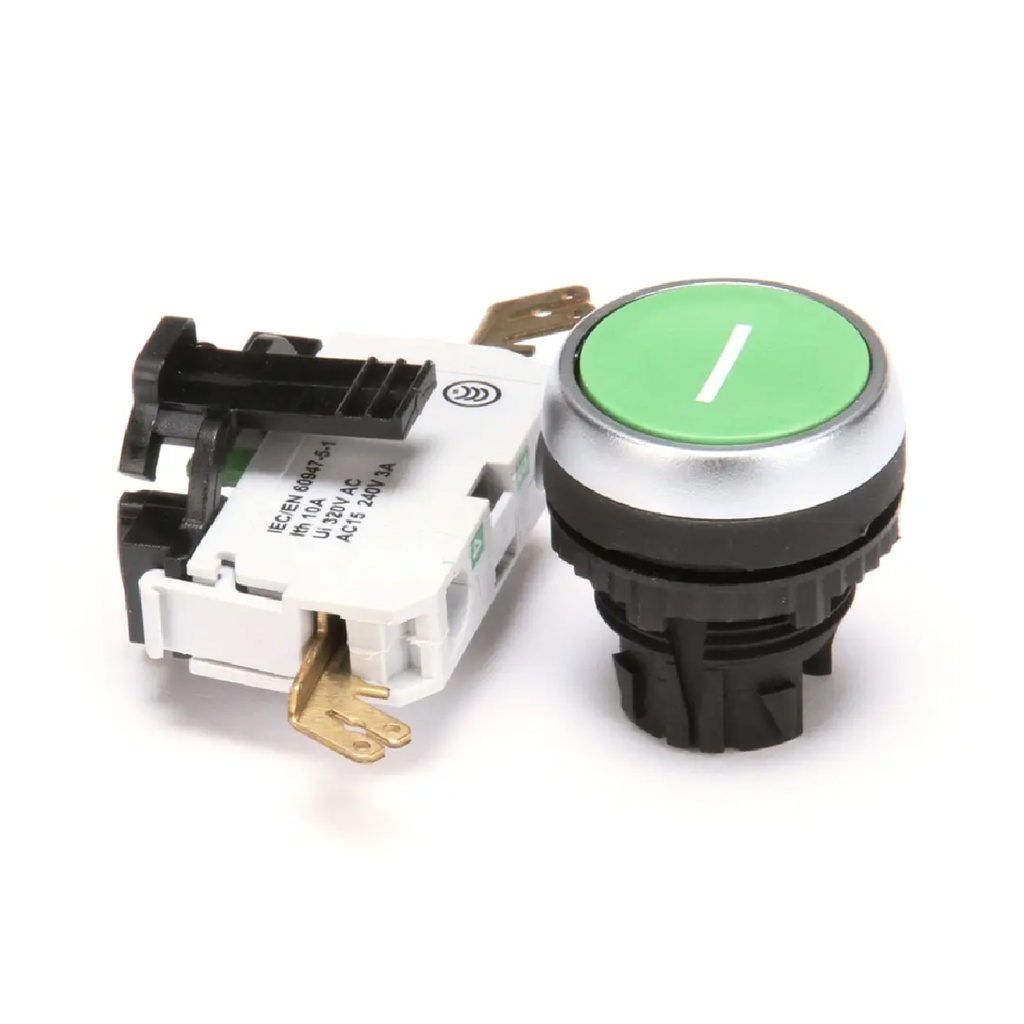 Conj.boton pulsador verde - Robot Coupe