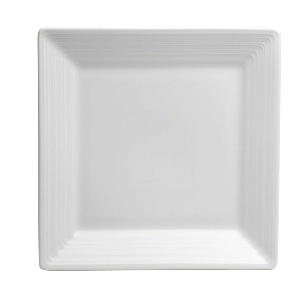Plato Cuadrado de Porcelana Fina, 22 cm Botticelli (Outlet) - Oneida