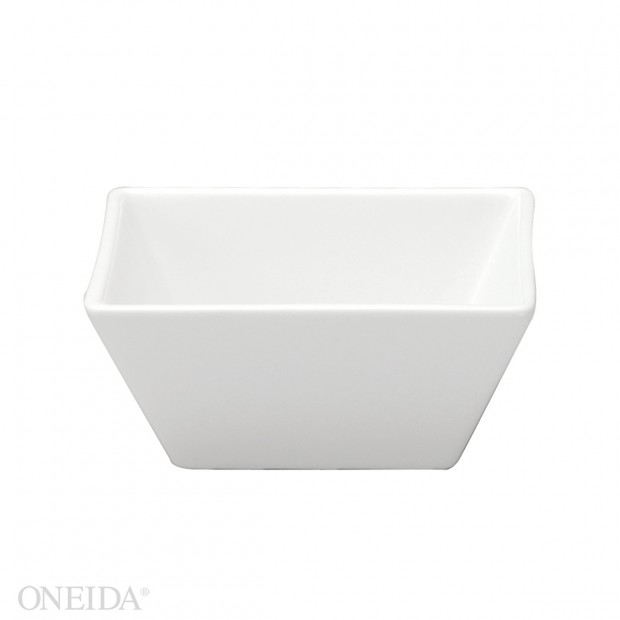 Tazón cuadrado porcelana 370ml -12.5cm blanco brillante (Outlet) - Oneida