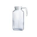 Jarra vidrio acanalado con tapa 1.7 lt (57 oz) (Outlet) - Arcoroc