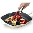 Pinza punta silicona 24 cm rojo inox home - Cuisipro