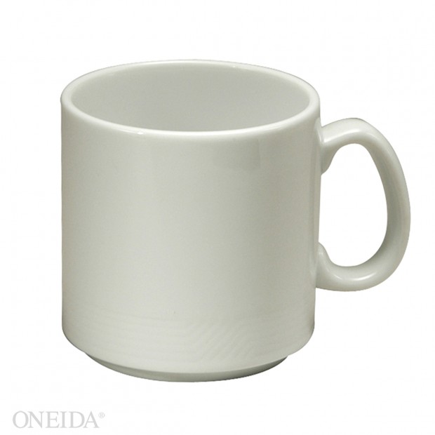 Taza Apilable de Porcelana Blanca - Impressions, 9 oz (Outlet) - Oneida