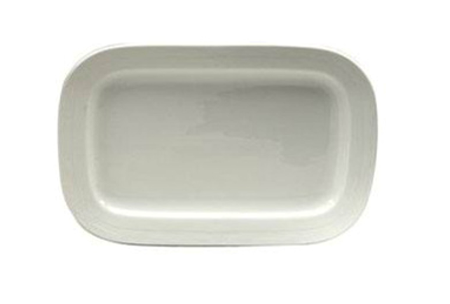 Bandeja rectangular impression 23 cm porcelana (Outlet) - Oneida