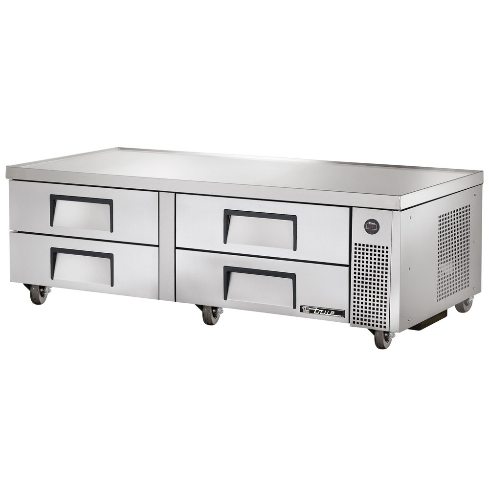 Base refrigerada, 4 cajones, 72" de frente - True