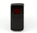 Switch rckr dpdt on/off red lt 15a 125v - Cleveland