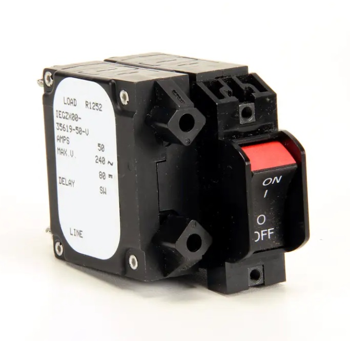 Switch rocker 50a 2 pole panel mount - Nieco
